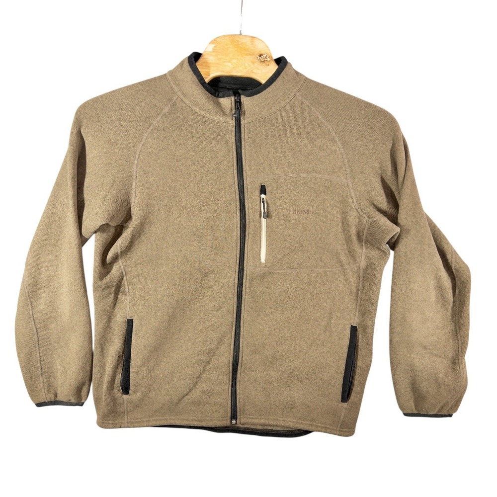 Simms Fishing Full‎ Zip Fleece Jacket Mens XL Outdoors Fly Fishing Gorpcore Lake